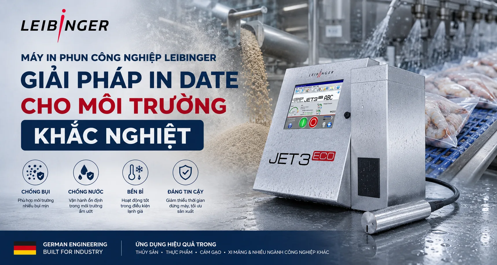 Leibinger giải pháp in date cho môi trường khắc nghiệt