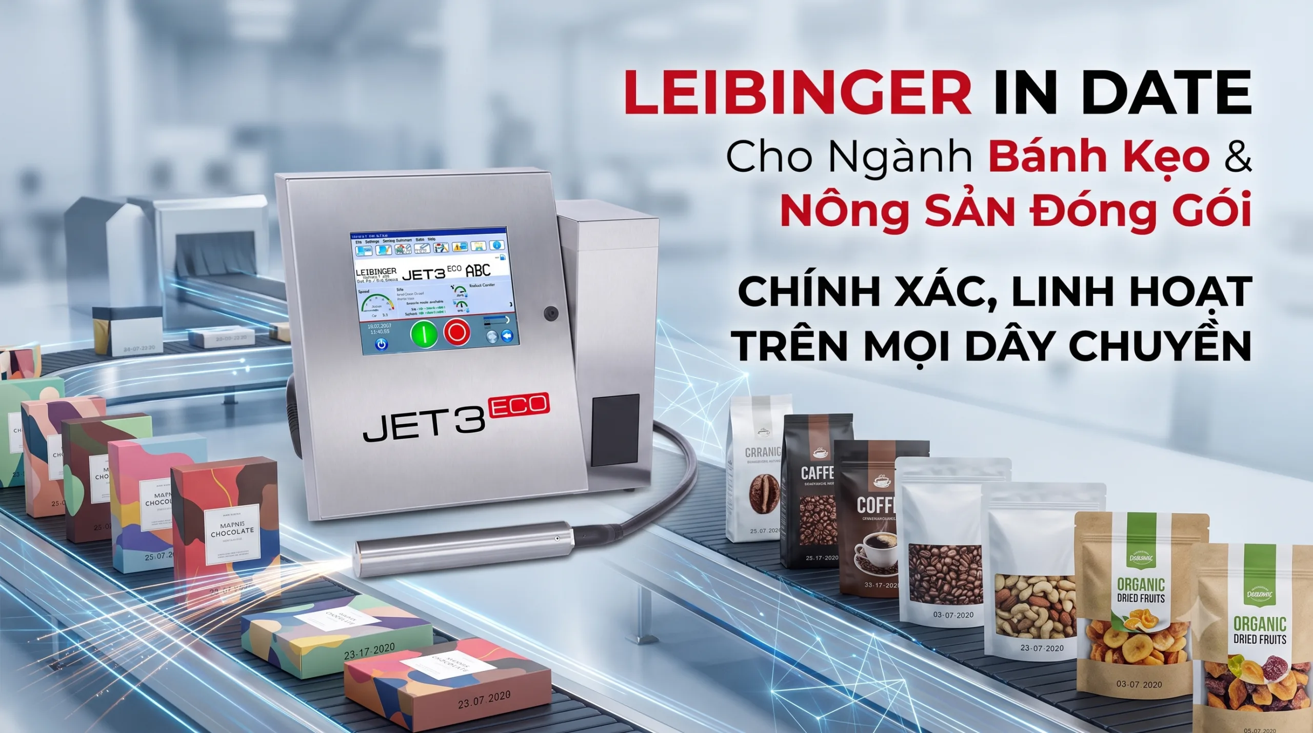 Máy in Leibinger cho ngành thực phẩm